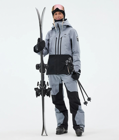 Moss W Veste de ski pour femme – Bleu doux / Noir